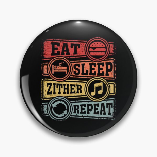 Item preview, Eat Sleep Zither Repeat designed and sold by GabbyKash.