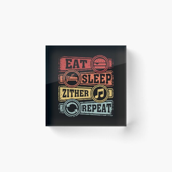 Item preview, Eat Sleep Zither Repeat designed and sold by GabbyKash.
