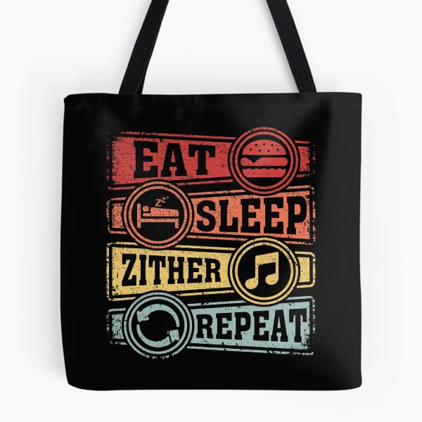 Item preview, Eat Sleep Zither Repeat designed and sold by GabbyKash.