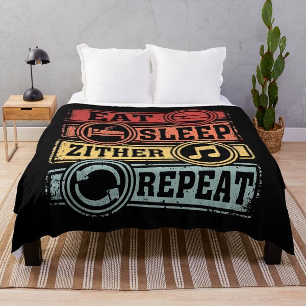Item preview, Eat Sleep Zither Repeat designed and sold by GabbyKash.