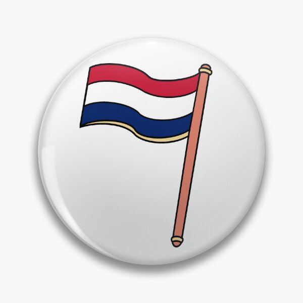 Item preview, Dutch Flag Sticker | Postcards from Amsterdam Collection designed and sold by PinkPeelUK.
