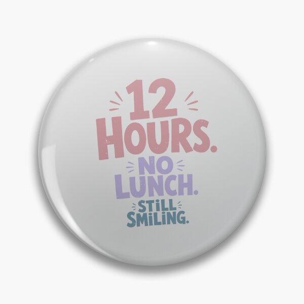 Item preview, 12 Hours No Lunch Still Smiling — Funny Nurse Gift Tote bag | Nurse Life Humor Shirt for RN designed and sold by KiwyStudio.