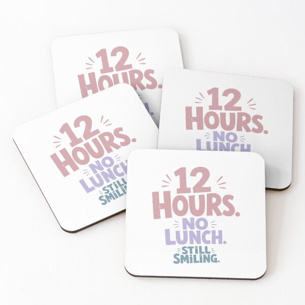 Item preview, 12 Hours No Lunch Still Smiling — Funny Nurse Gift Tote bag | Nurse Life Humor Shirt for RN designed and sold by KiwyStudio.
