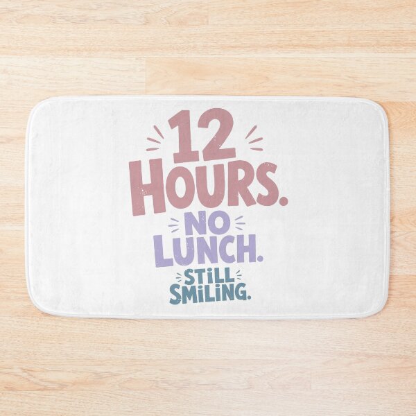 Item preview, 12 Hours No Lunch Still Smiling — Funny Nurse Gift Tote bag | Nurse Life Humor Shirt for RN designed and sold by KiwyStudio.
