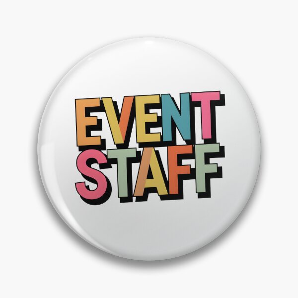 Item preview, Bold Pastel Event Staff Typography designed and sold by Apex Designs.