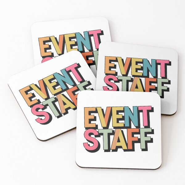 Item preview, Bold Pastel Event Staff Typography designed and sold by Apex Designs.