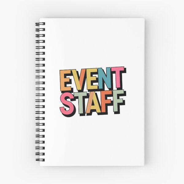 Item preview, Bold Pastel Event Staff Typography designed and sold by Apex Designs.