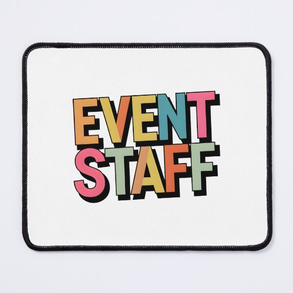 Item preview, Bold Pastel Event Staff Typography designed and sold by Apex Designs.