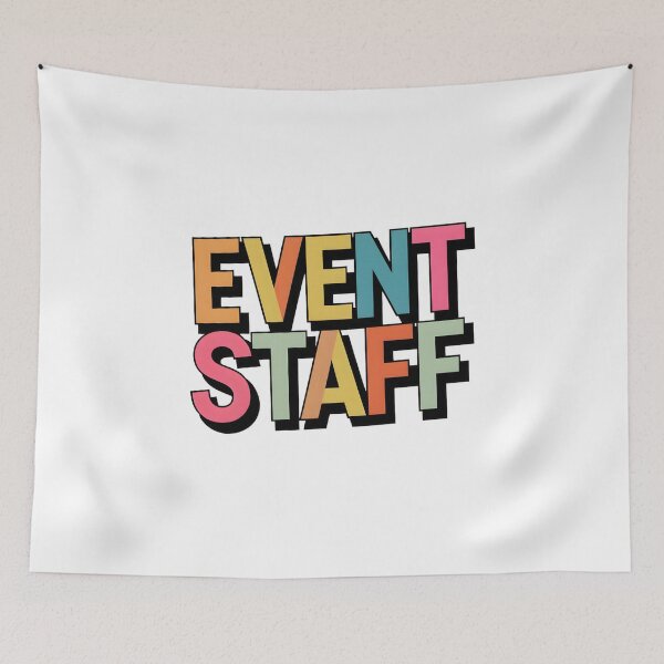 Item preview, Bold Pastel Event Staff Typography designed and sold by Apex Designs.