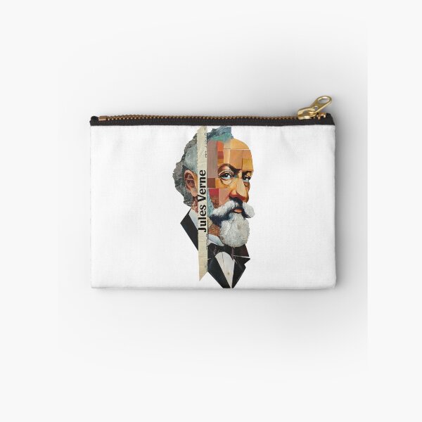 Item preview, Jules Verne – Literary Collage Portrait Art Print | Science Fiction Adventure Poster designed and sold by OzzFrequency.