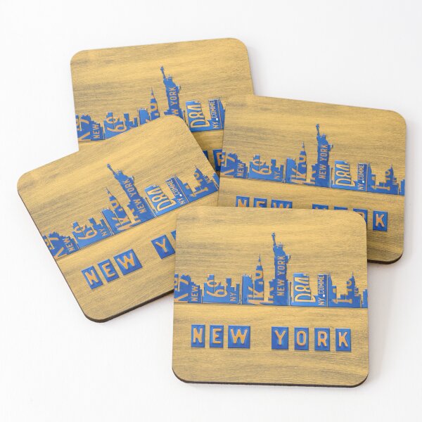 Item preview, New York License Plate Skyline 02 designed and sold by Elisabeth Lucas.