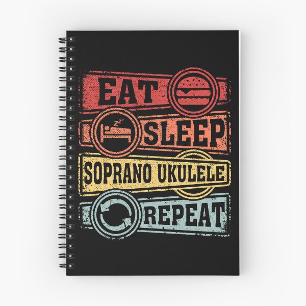 Item preview, Eat Sleep Soprano ukulele Repeat designed and sold by GabbyKash.