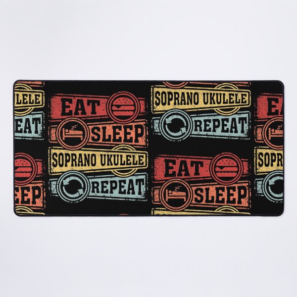 Item preview, Eat Sleep Soprano ukulele Repeat designed and sold by GabbyKash.