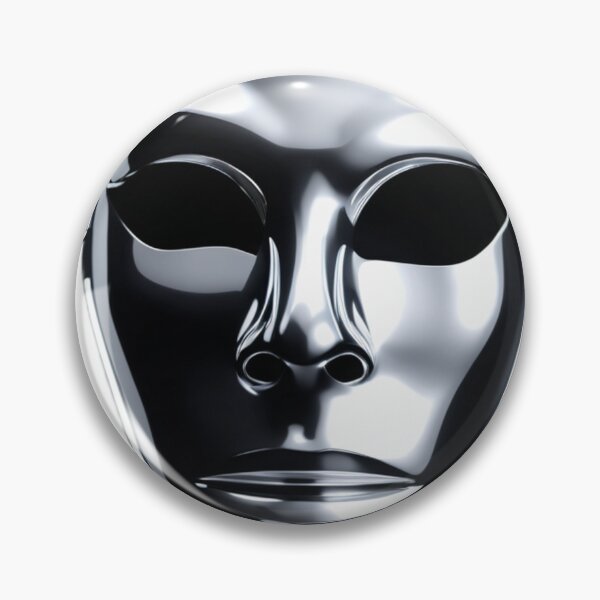 Item preview, Chrome Phantom Mask | Futuristic Metallic Face Design designed and sold by Memora405.