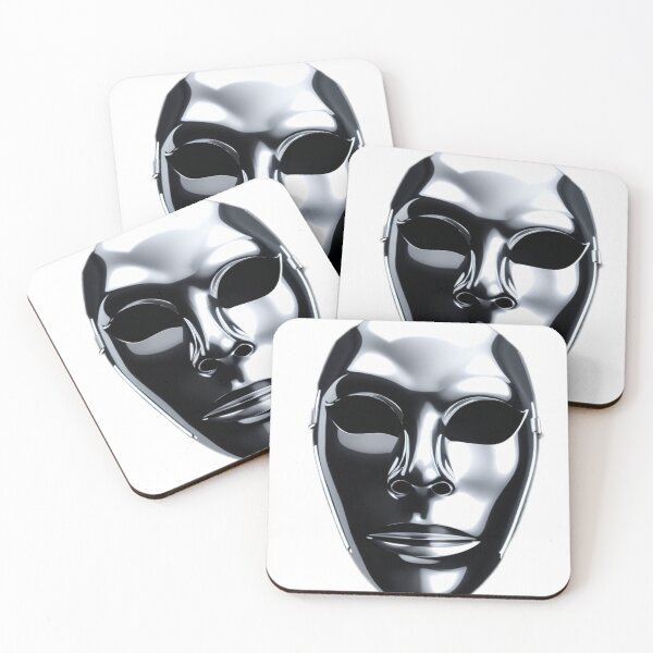 Item preview, Chrome Phantom Mask | Futuristic Metallic Face Design designed and sold by Memora405.