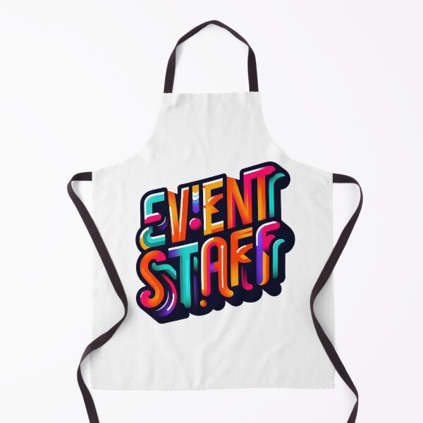 Item preview, Colorful Event Staff Gradient Typography designed and sold by Apex Designs.