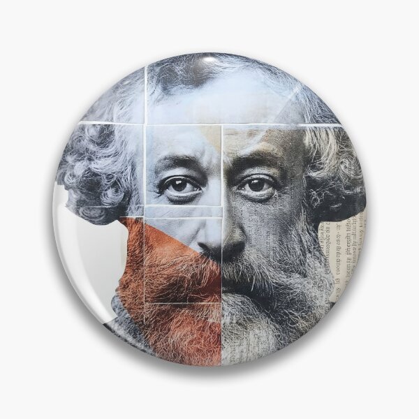 Item preview, Jules Verne – Literary Collage Portrait Art Print | Science Fiction Adventure Poster designed and sold by OzzFrequency.