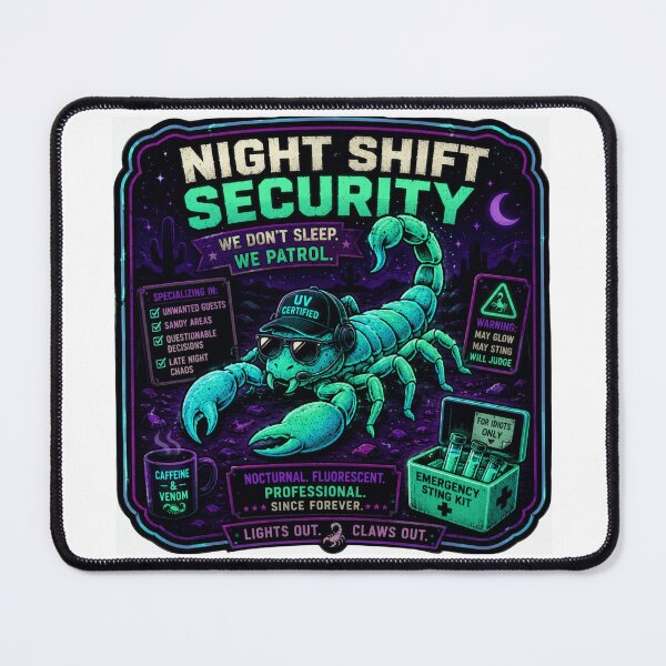 Item preview, Night Shift Security – UV Certified Scorpion designed and sold by Airimo.