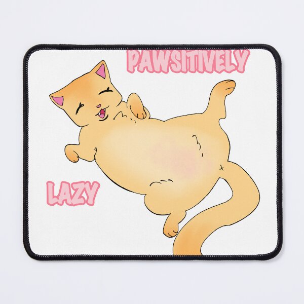 Item preview, Pawsitively Lazy Blonde Cat designed and sold by applezilla.
