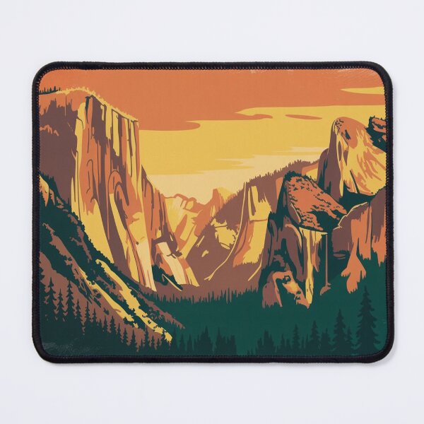 Item preview, Vintage Yosemite Style National Park Poster designed and sold by M&M Lifestyle Hub.