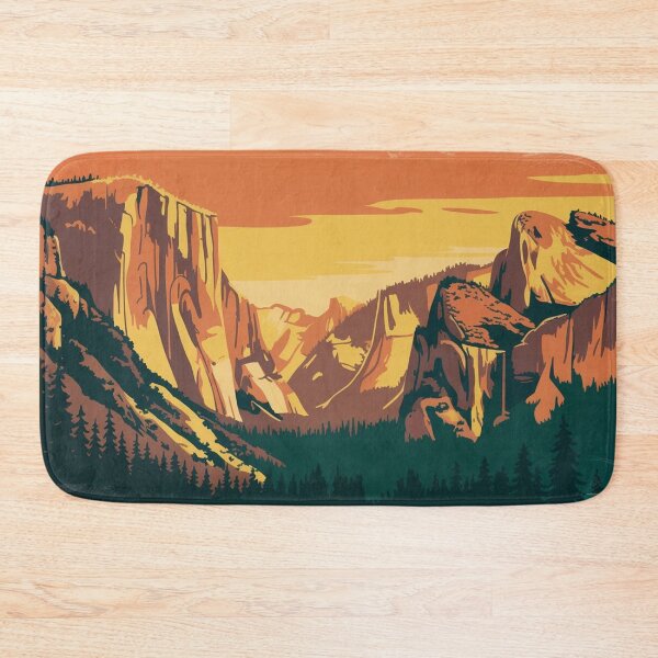 Item preview, Vintage Yosemite Style National Park Poster designed and sold by M&M Lifestyle Hub.