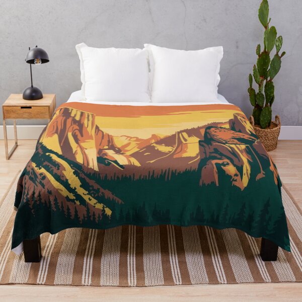 Item preview, Vintage Yosemite Style National Park Poster designed and sold by M&M Lifestyle Hub.