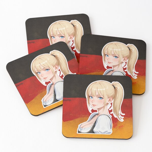 Item preview, German Dirndl Waifu Germany Football World Cup designed and sold by Shirt-Otakus.