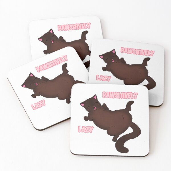 Item preview, Pawsitively Lazy Chocolate Cat designed and sold by applezilla.