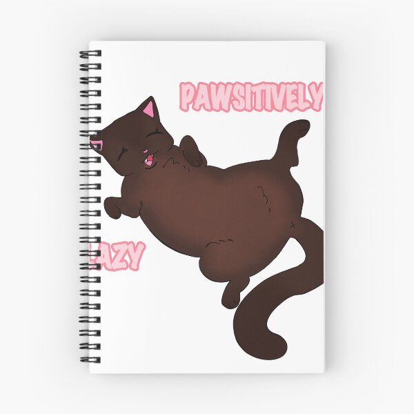Item preview, Pawsitively Lazy Chocolate Cat designed and sold by applezilla.