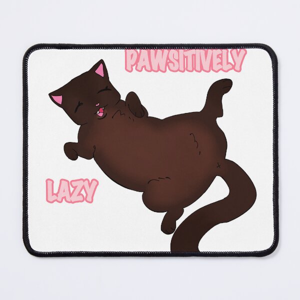 Item preview, Pawsitively Lazy Chocolate Cat designed and sold by applezilla.