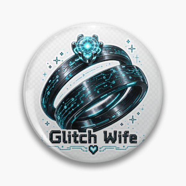 Item preview, Glitch Wife – Cyberpunk AI Wedding Ring  designed and sold by GlitchWifie.