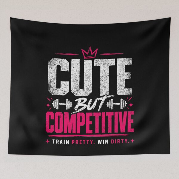 Item preview, Cute But Competitive Gym Girl Tee designed and sold by StoryInCode.