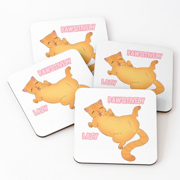 Item preview, Pawsitively Lazy Orange Cat designed and sold by applezilla.