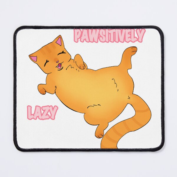 Item preview, Pawsitively Lazy Orange Cat designed and sold by applezilla.