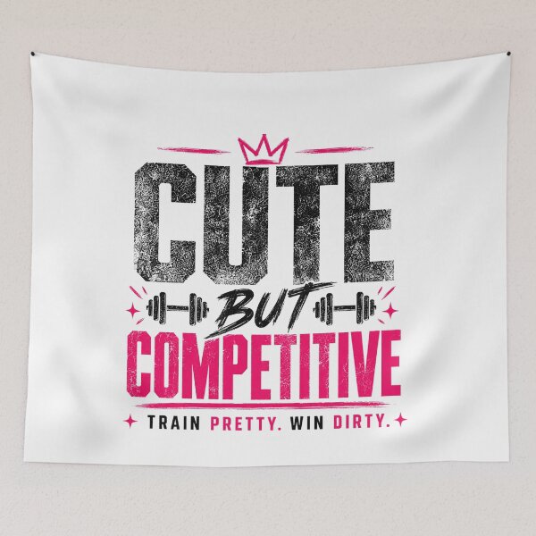 Item preview, Cute But Competitive Gym Girl Tee designed and sold by StoryInCode.