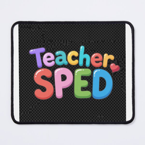Item preview, “SPED Teacher – Colorful Bubble Letters” designed and sold by Petringo.