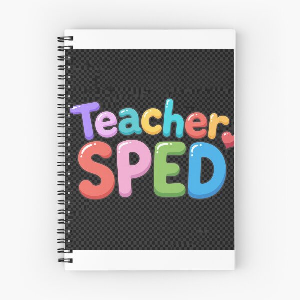 Item preview, “SPED Teacher – Colorful Bubble Letters” designed and sold by Petringo.
