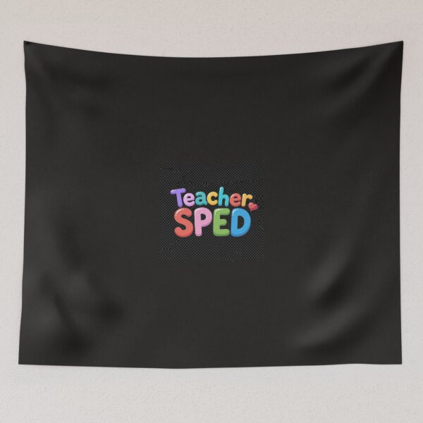 Item preview, “SPED Teacher – Colorful Bubble Letters” designed and sold by Petringo.