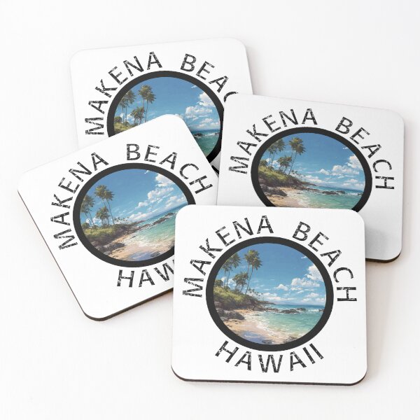 Item preview, Makena Beach – Hawaii (with Black Lettering) designed and sold by VelvetRoom.