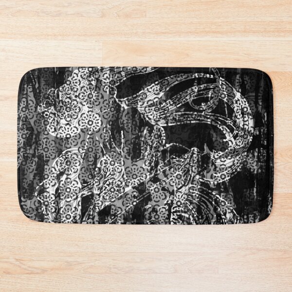 Item preview, ALPHONSE MUCHA FLORAL ABSTRACTION. BLACK/WHITE. designed and sold by 5hertz.