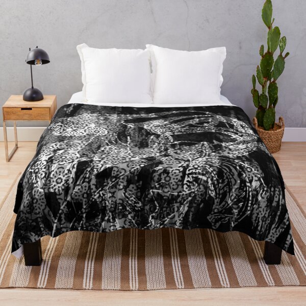 Item preview, ALPHONSE MUCHA FLORAL ABSTRACTION. BLACK/WHITE. designed and sold by 5hertz.