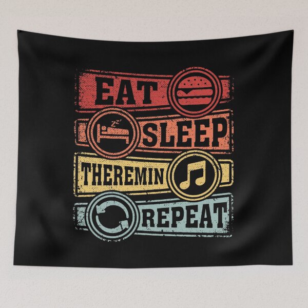 Item preview, Eat Sleep Theremin Repeat designed and sold by GabbyKash.