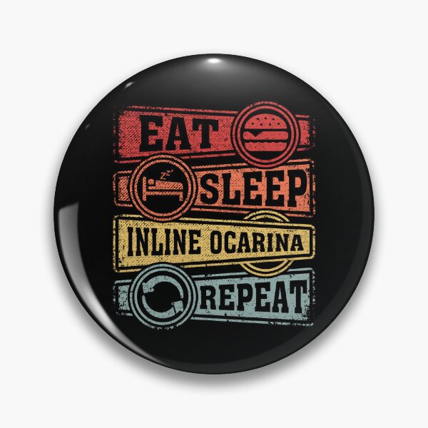 Item preview, Eat Sleep Inline ocarina Repeat designed and sold by GabbyKash.