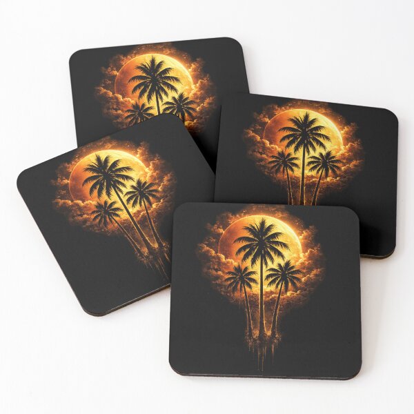 Item preview, Tropical Eclipse Palm Tree Graphic.  designed and sold by digitalbob60.