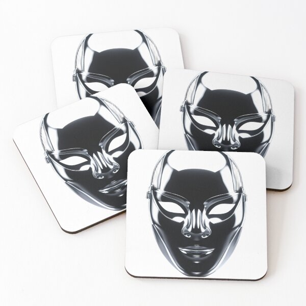 Item preview, Mirror Chrome Mask | Dark Futuristic Face Design designed and sold by Memora405.
