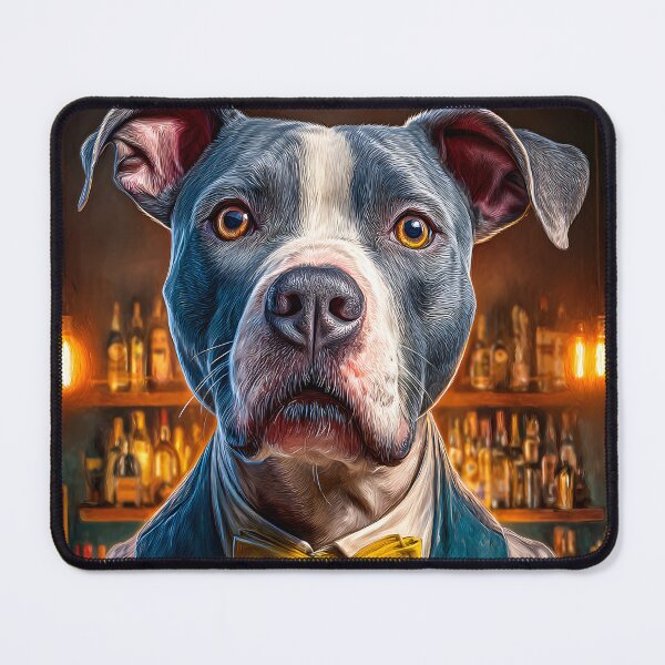 Item preview, Stylish Dog Bartender with a Cocktail Drink designed and sold by Artessie.