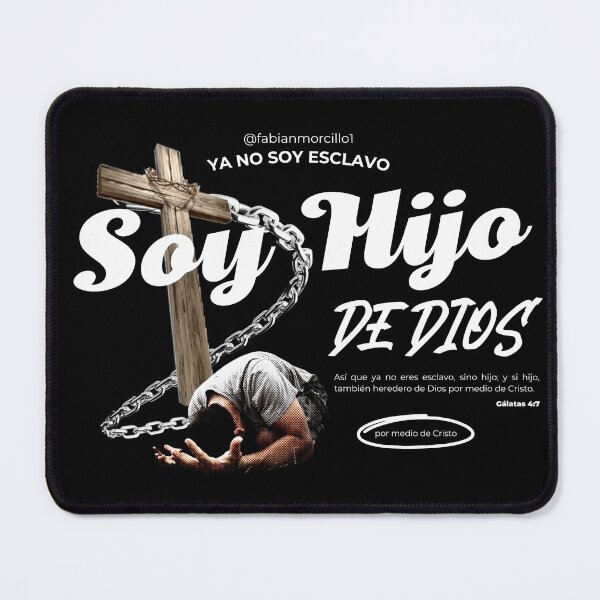 Item preview, Bible verse Galatians 4:7 Christian song I am no longer a slave I am a child of God designed and sold by Luz y Estilo.