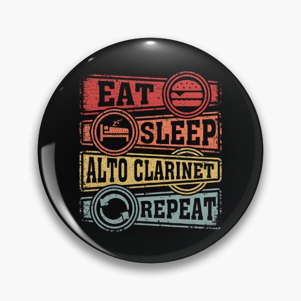 Item preview, Eat Sleep Alto clarinet Repeat designed and sold by GabbyKash.