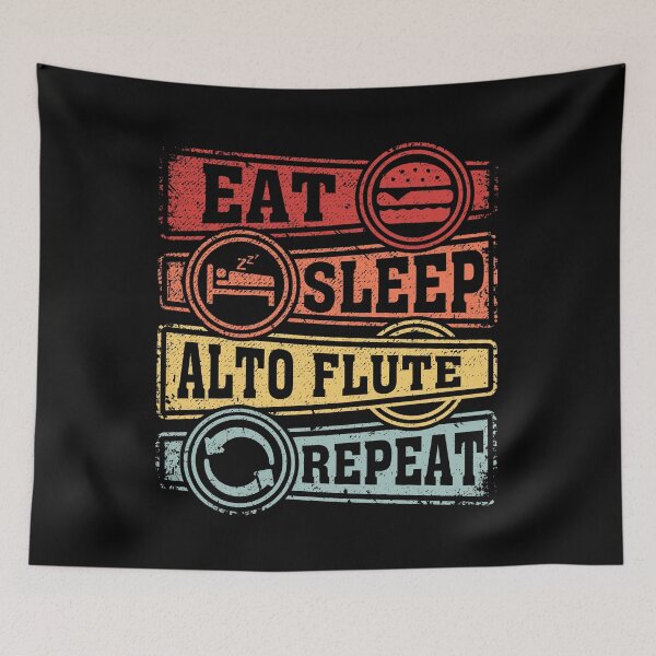 Item preview, Eat Sleep Alto flute Repeat designed and sold by GabbyKash.