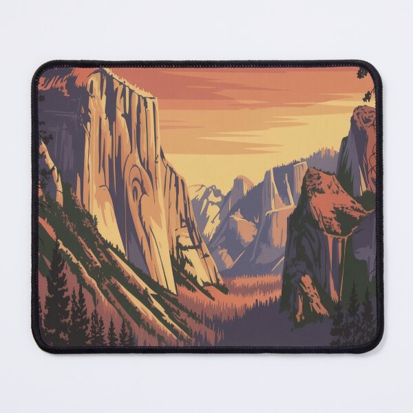 Item preview, Vintage Yosemite Style National Park Poster designed and sold by M&M Lifestyle Hub.